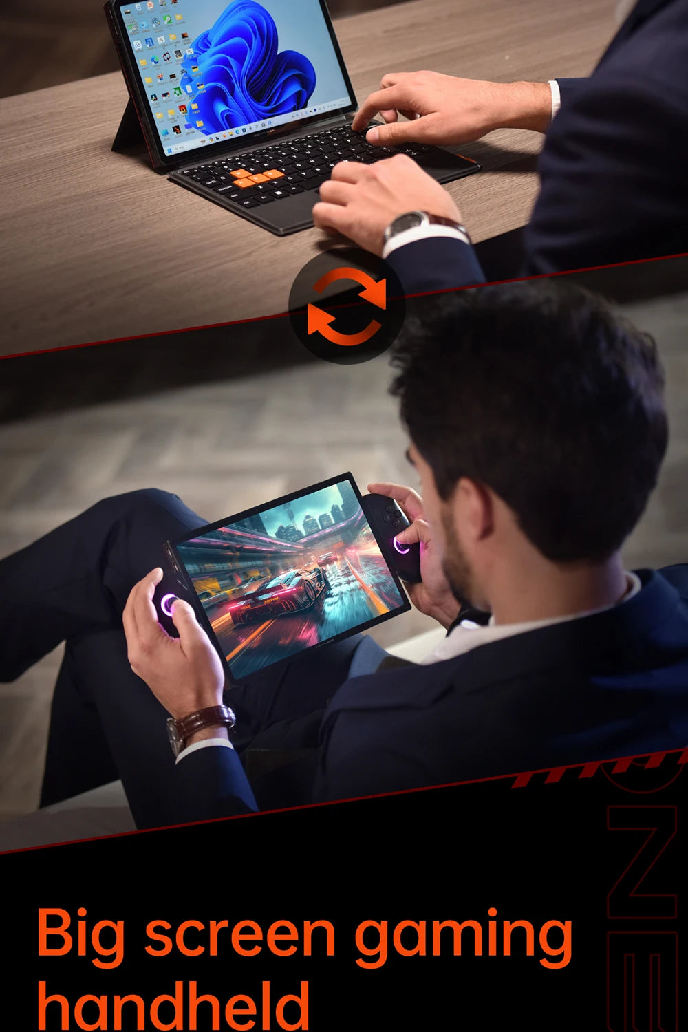 Onexplayer X1 pro 3-in-1 Mini Laptop A1470-32G+2TB Windows 11 10.95'' Gaming Laptop AI Camera 120hz HDMI Handheld GamePad Tablet