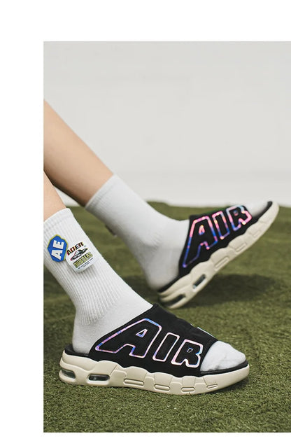 Men's Slippers 2025 Summer Breathable Slippers Large Fashion Platform Casual Shoes for Men New Light Sneakers Zapatos De Hombre