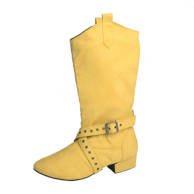 Customized Heel Practice Boots Half Boots Line Dance Boots Soft Suede Bottom Ballroom Party Dance Shoes Black Boots Dancing