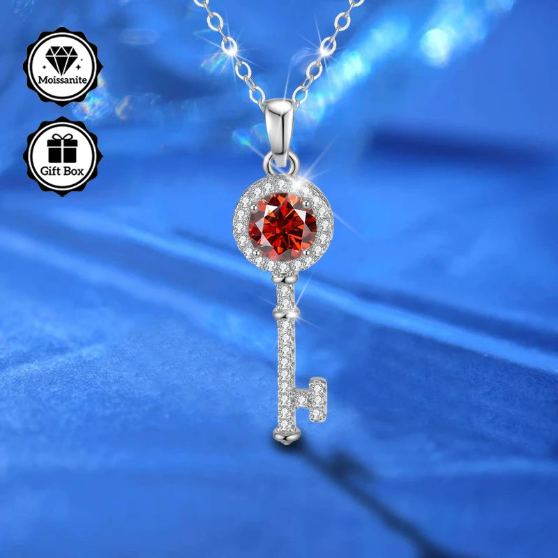 Christmas Gift for, Moissanite Necklace for Women, Jewelry for Women, Hypoallergenic Necklace, High Quality Jewelry, Bohemian,