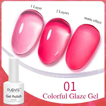 7.5ML Summer Fruit Series Cat Magnetic Gel Nail Polish Green Purple Pink Cat Eye Gel Soak Off UV Nail Art Varnish For Manicure