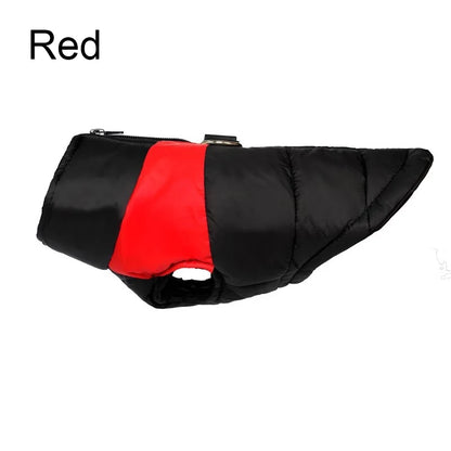 Pet Waterproof Warm Large Dog Coat Puppy Clothing Pet Vest Jacket Winter Warm Dog Clothes Waterproof Pet Vest Zipper Jacket