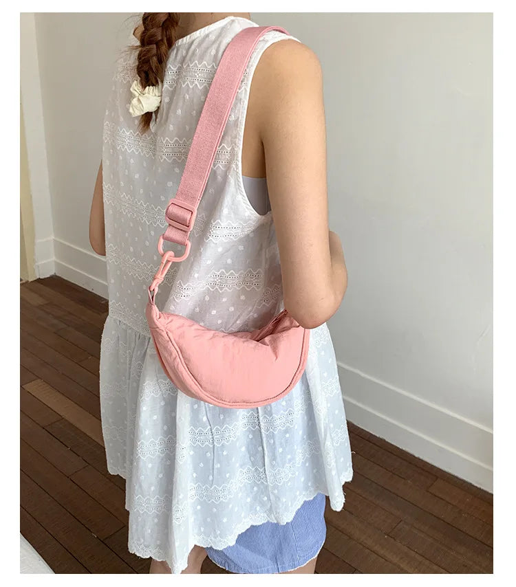 New Mini Women's Nylon Shoulder Bag Casual Sports Female Hobos Crossbody Bags Fashion Female Fanny Pack Purse Handbags