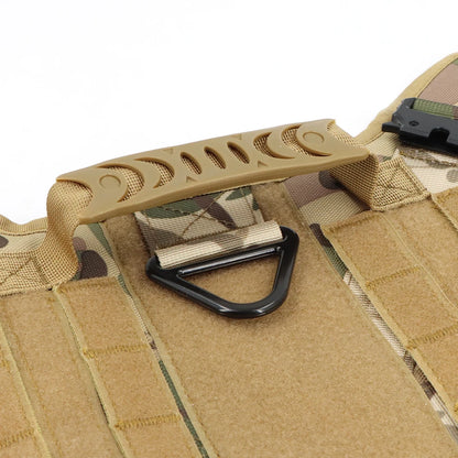Dog Harness for Large Dogs Leash Collar Molle Pouch Military Harnesses French Bulldog Pet Tactical Training Vest Dog Accessories