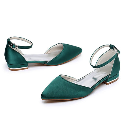 Crystal Queen Women Sandals Ladies Sexy Shoes Female Flats Point Toe Summer Shoes Casual Party Dress Flat