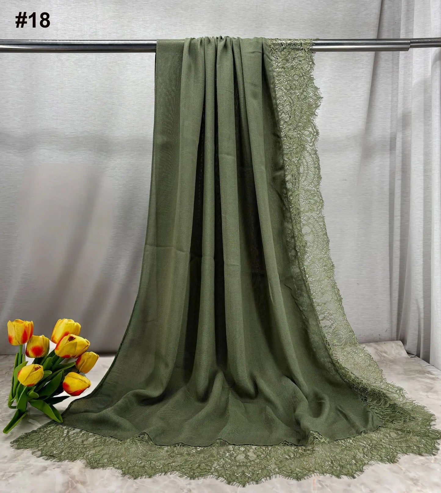 2026 New Rayon Cotton Modal Hijab Scarf Lace Splicing Turban Breathable Women Shawl Cotton Plain Scarf Headscarf Women Hijabs