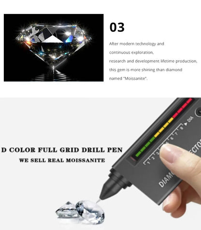 BIJOX STORY 1 CT Moissanite Pendant For Women Simulated Diamond Necklace S925 Sterling Silver Jewelry Girl Valentine's Day Gift