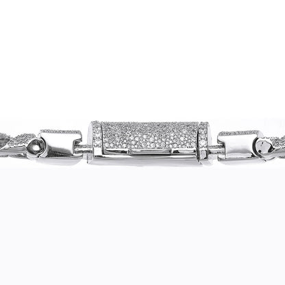 NUOYA Thick VVS1 Cuban Link Chain Necklace Pass Diamond Tester Brass VVS1 Moissanite Gift for Men