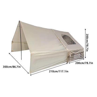 PAKICETUS Luxury Inflatable Camping Tent with Roof Window Easy Setup Portable Tent with Carry Bag for 4-12 People Outdoor Glamping Family Weekend Gatherings