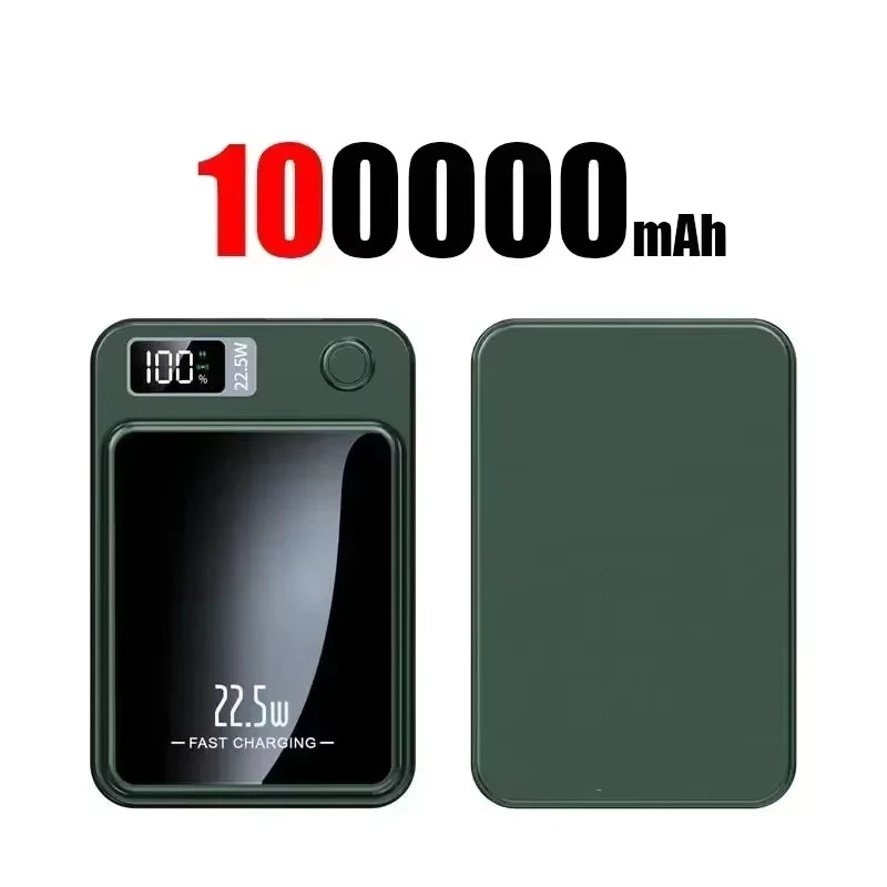 Lenovo PD22.5W Magnetic Wireless Large‑Capacity 500000mAh Portable Fast Charging External Battery Power Bank For iPhone Samsung