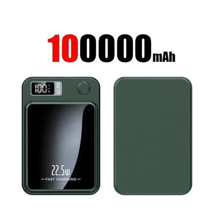 Lenovo PD22.5W Magnetic Wireless Large‑Capacity 500000mAh Portable Fast Charging External Battery Power Bank For iPhone Samsung