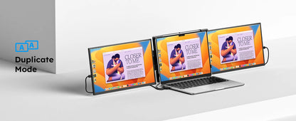 Dopesplay 15.6 inch Triple Screen Extender for Laptop Mini PC 1080 FHD IPS External Extension Portable Dual Monitor For MAC Wins