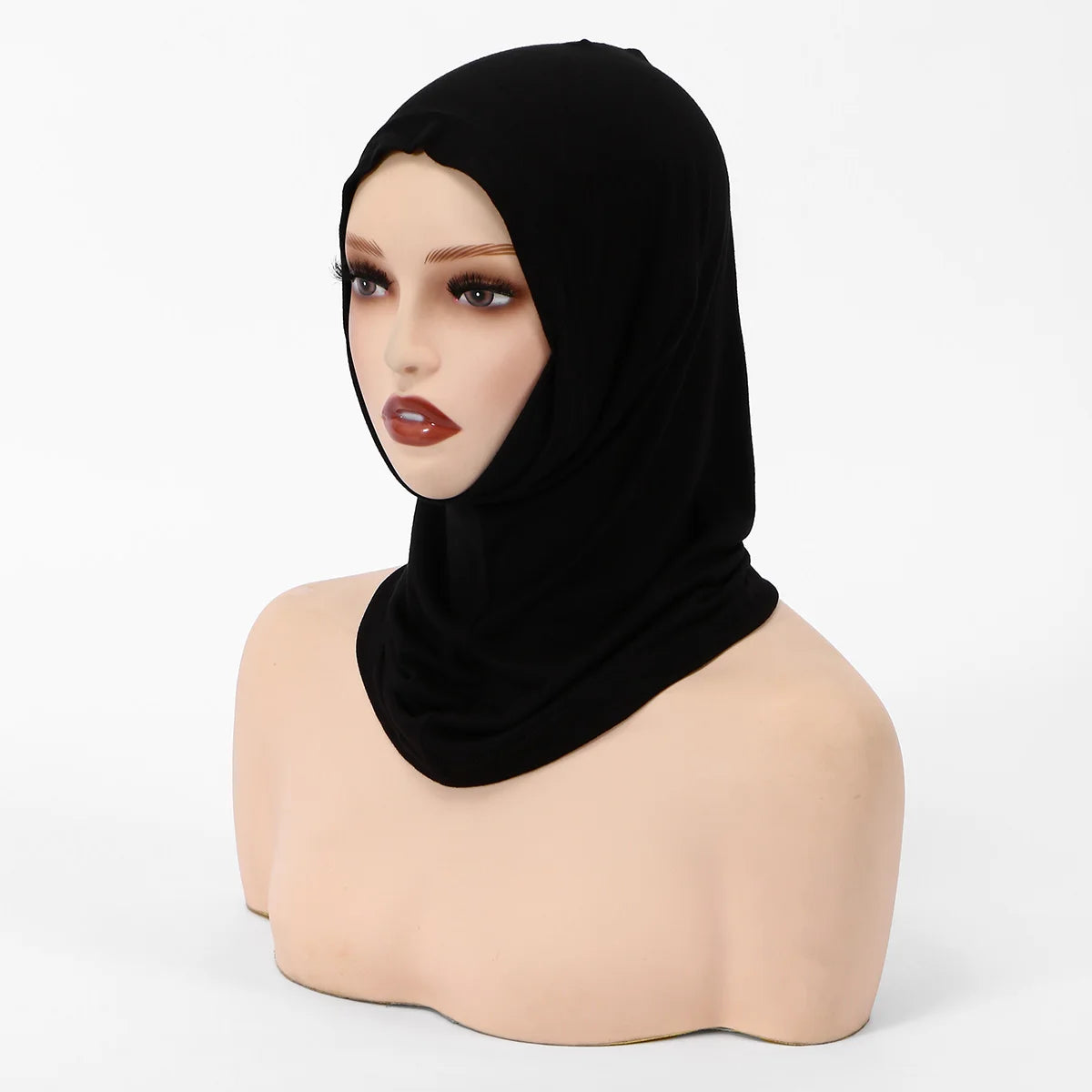 Versatile Fake Collar Hat Muslim Inner Premium Ready Jersey Hijab Cap Scarf Cotton Neck Cover Muslim Soft Woman Hijabs 40*25cm