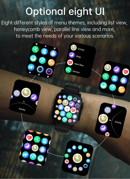 2025 T900 Ultra 2 Smart Watch Men 49mm Series 8 2.3 "AMOLED Screen NFC Compass Waterproof For Apple Watch IWO Ultra 8 Smartwatc