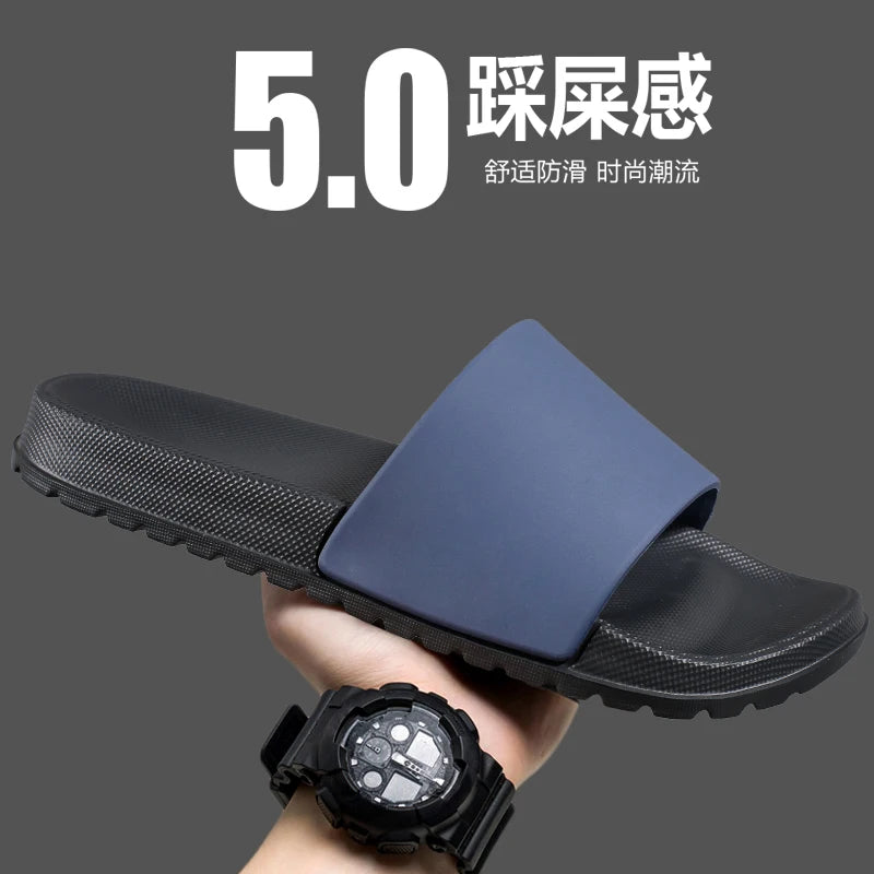 Summer Mens Breathable EVA Slides Men Beach Slippers Indoor House Home Slipper Soft Lightweight Slipers 46 47 48 New 2026