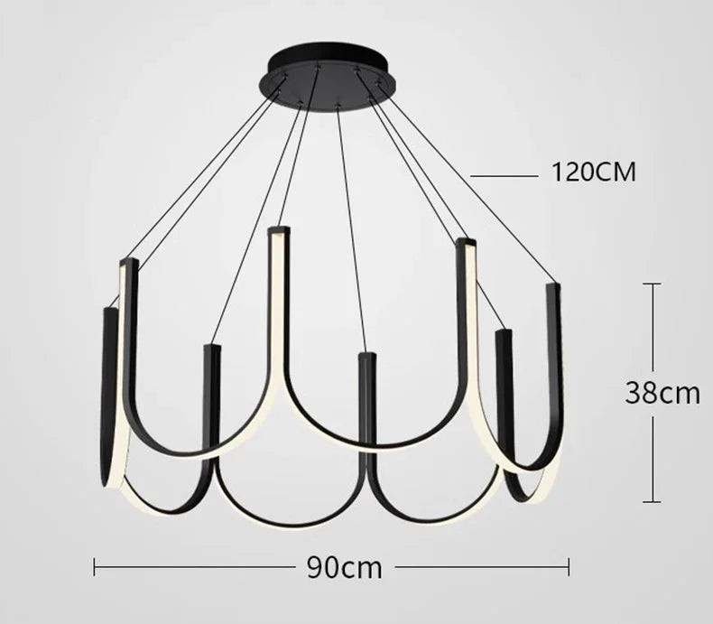 Modern Home Decor Led Lights Pendant Light Lamps for Living Room Led Chandeliers for Dining Room Hanging Light Indoor Lighting