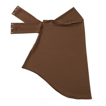 Ready To Wear Full Cover Inner Instant Hijab Premium Quality Jersey Scarf With Tie Back Buttons Muslim Women Turban Caps