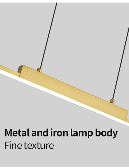 100CM Black/Gold Pendant Lights Dining Room Lights For Kitchen Long Chandelier Living Room Pendant Lamp Home Decoration Lighting