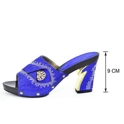 New African Shoes and Bag Set for Party Italian Italian Shoe and Bag Set for Party In Women Summer High Heeled Shoes for Women