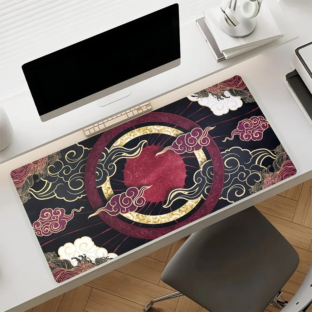 Art Amaterasu Mouse Pad Non-slip Rubber Gamer Balance Computer Mat Decoracion Deskmat Laptop Office Large