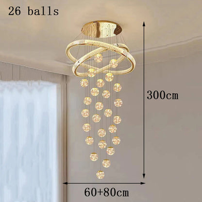 Home decorationPendant lights, luxury crystal living room chandelier, bedroom Pendant lamp, ceiling light, indoor lighting