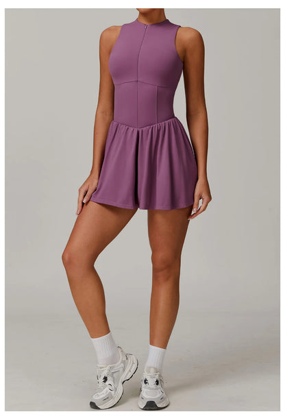 One-piece Suit Women Boilersuit Sports Jumpsuit Zipper Yoga Rompers Backless Sportswear Women Sleeveles Workout Bodysuits Female