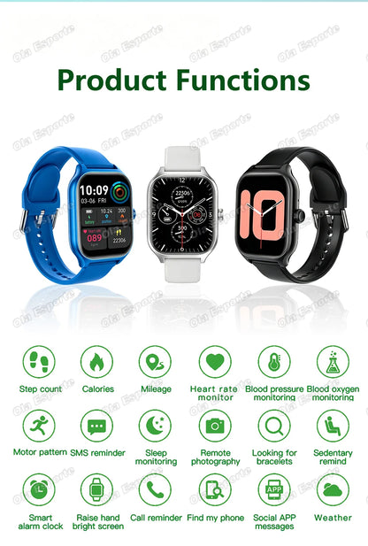 2026 New Men's Smart Watch Women's Gift Heart Rate Blood Oxygen ECG Sports Fitness Watch Electronics Bluetooth Call Smartwatch