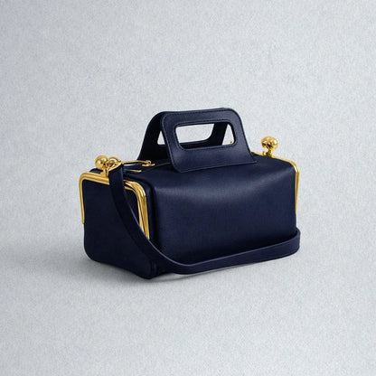 NEW Two side clamp design Frame Kiss lock Bag For Women Luxury Designer Handbag Purse 2026 New In PU Underarm Shoulder Bag