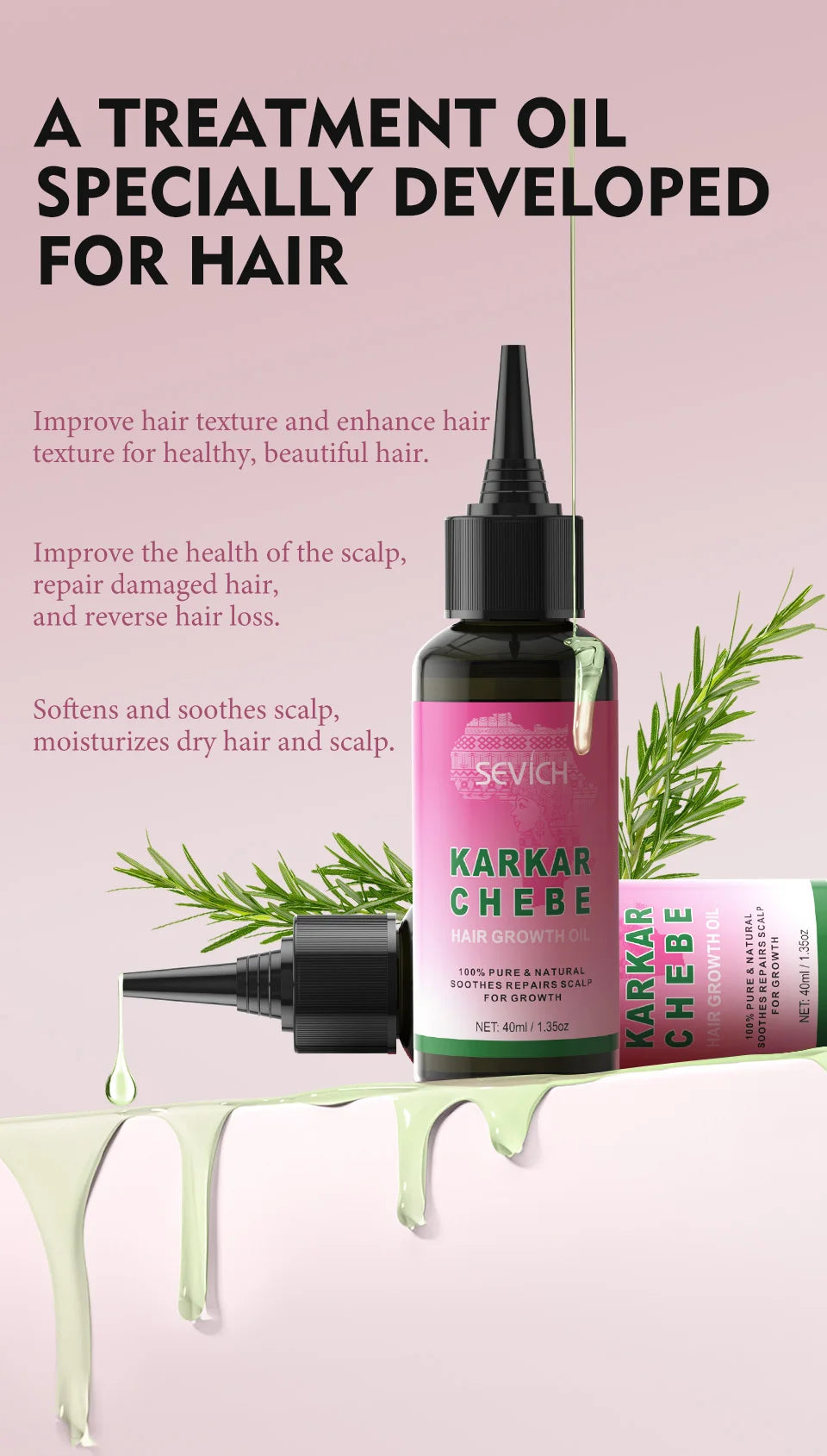 Hair Growth Essential Oil Hair Batana Faster Strengthening Oil Hair Africa Crazy Cream Repair Scalp Anti-hair loss Scalp Care