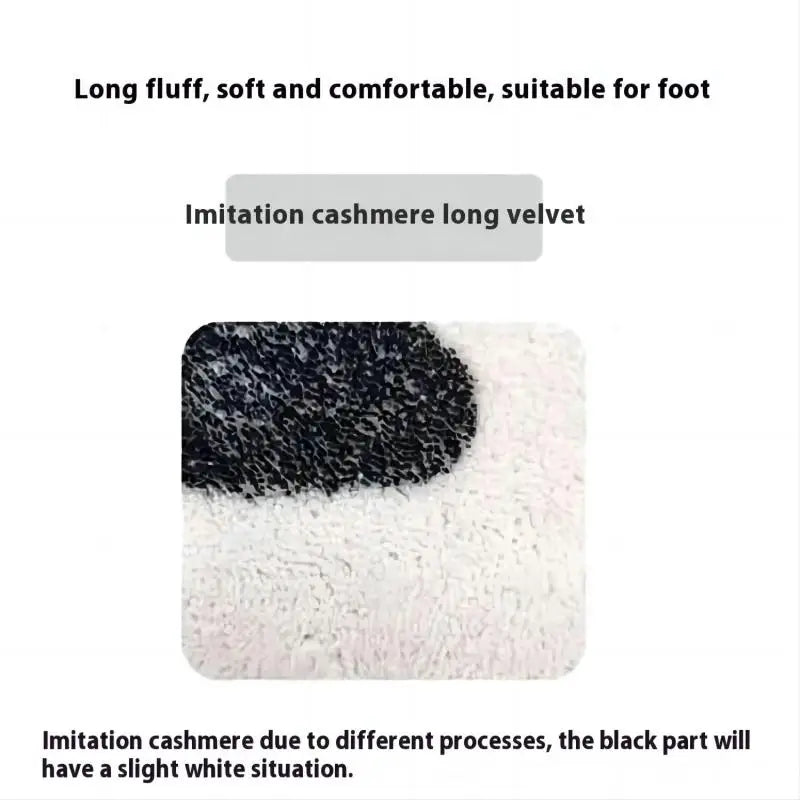 VIKAMA Creative Bathroom Rug, Absorbent and Non-slip Shower Bathtub Mat, Soft Bedroom Bedside Carpet, Home Decoration