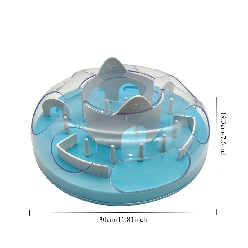 Multi Layer Sliding Pet Puzzle Slow Feeder Tray Snuffle Treat Maze Toy Anti Choke Prevent Bloating Relieve Boredom for Dogs Cats