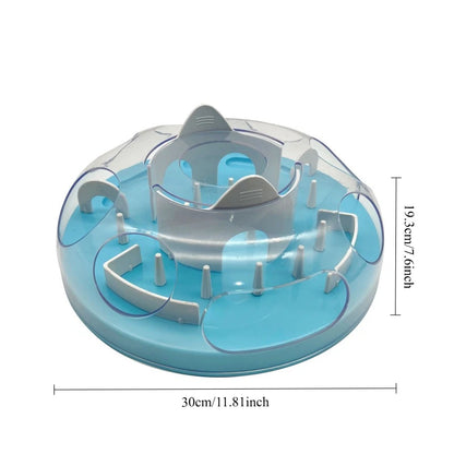 Multi Layer Sliding Pet Puzzle Slow Feeder Tray Snuffle Treat Maze Toy Anti Choke Prevent Bloating Relieve Boredom for Dogs Cats
