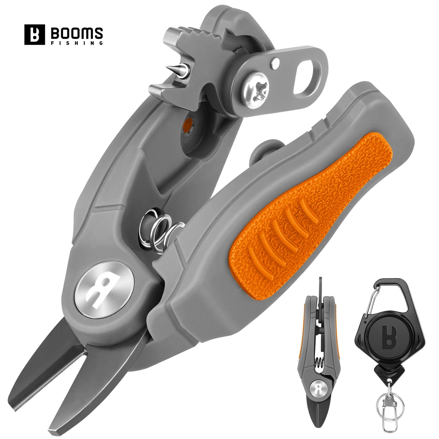 Booms Fishing Stainless Steel Mini Fishing Line Cutter Small Fishing Braided Mono and Fluoro Lines Scissors Fishing Gear Tools