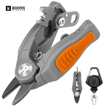 Booms Fishing Stainless Steel Mini Fishing Line Cutter Small Fishing Braided Mono and Fluoro Lines Scissors Fishing Gear Tools