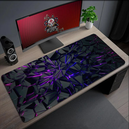 Colorful 3D Geometry Pattern Mouse Pad Non-slip Thickened Large Writing Lockedge Office Student Gaming Cushion MousePad