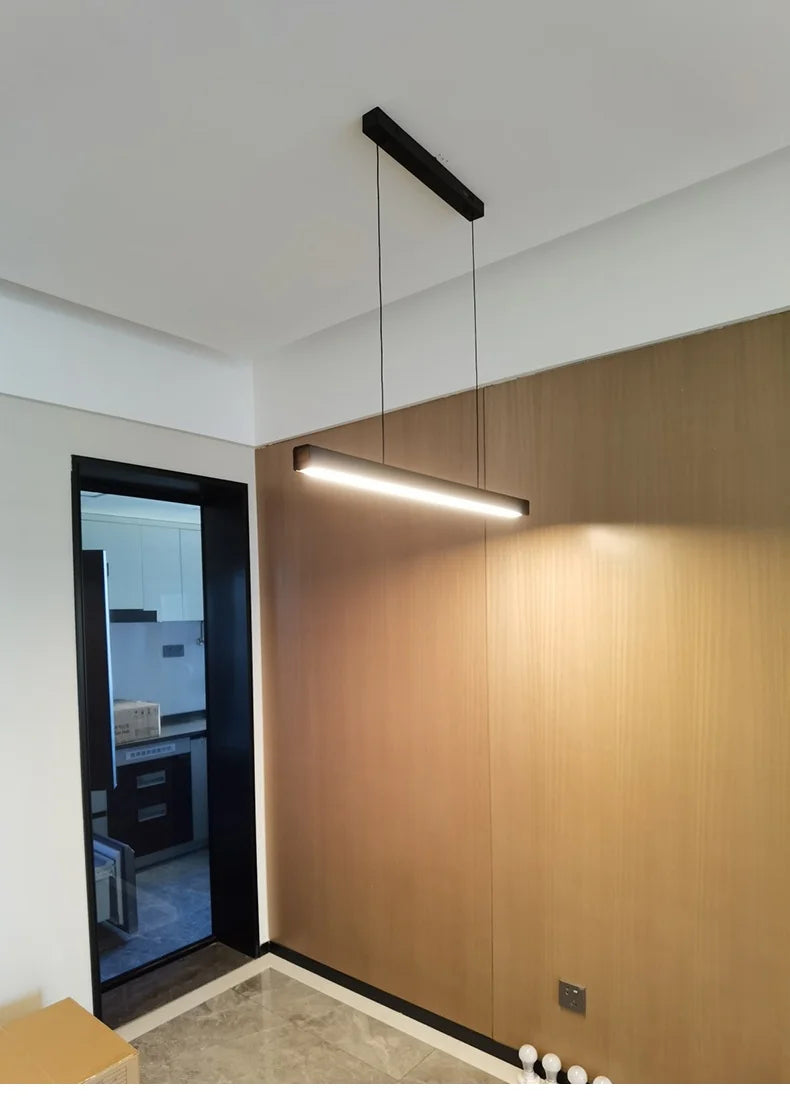 Dining room chandelier Nordic modern lamp dining table bar lamp restaurant lights kitchen lights office company led strip lamps