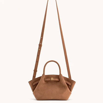 JW PEI Hana Quiet Luxury Trapeze Tote Bag Pebbled Vegan Leather Top-Handle Handbag Premium Women Shoulder Bag Fashion Messenger Purse 2026