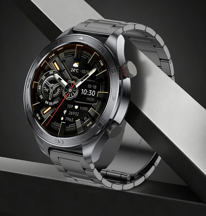 2026 new business men's smart watch 1000 mAh battery with compass altitude pressure IPX8 waterproof call sports health watch