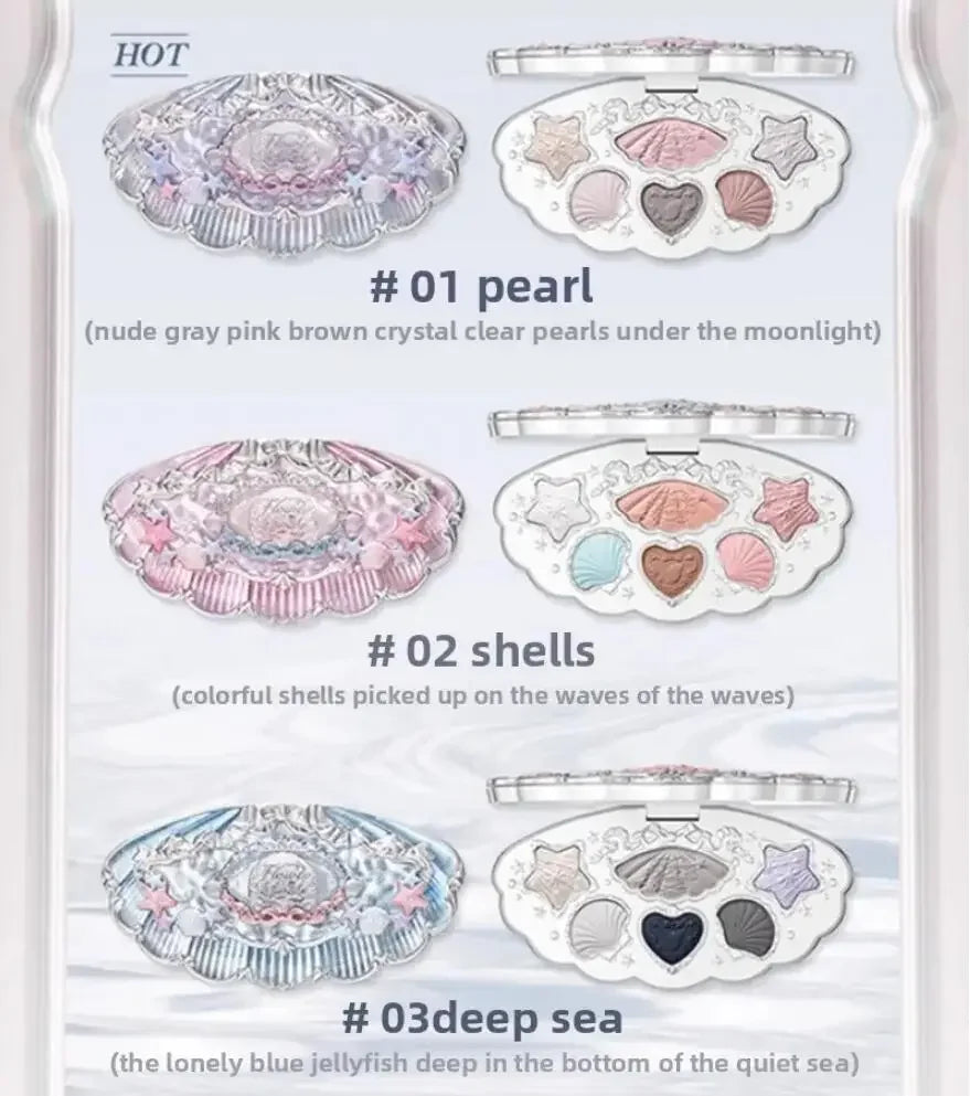 Flower Knows Make Up Sets Cosmetics Full Set Shells Pearl Eyeshadow Lip Gloss Blushes For Cheek Highlighter Gift Box Makeup Kit