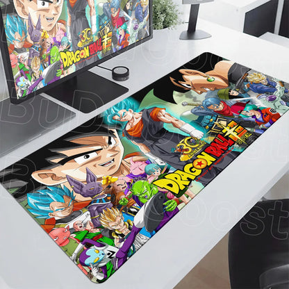 Hot Anime Dragon Ball Mouse Pad 30x60cm Manga Panel Laptop Office Goku Rubber Soft Table 30x80cm Pc Gaming Washable Non-Slip Mat