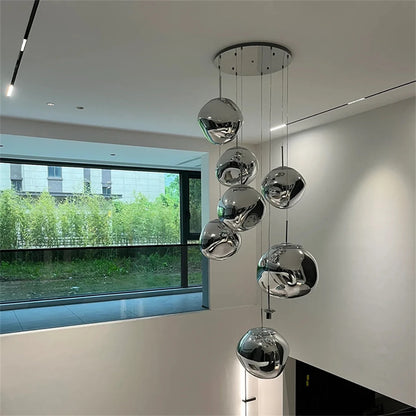 Nordic LED Lava Ceiling Pendant Lamp Glass Pendant Lights Modern Lighting Living Room Indoor Decor Home Fixtures Kitchen Hanging