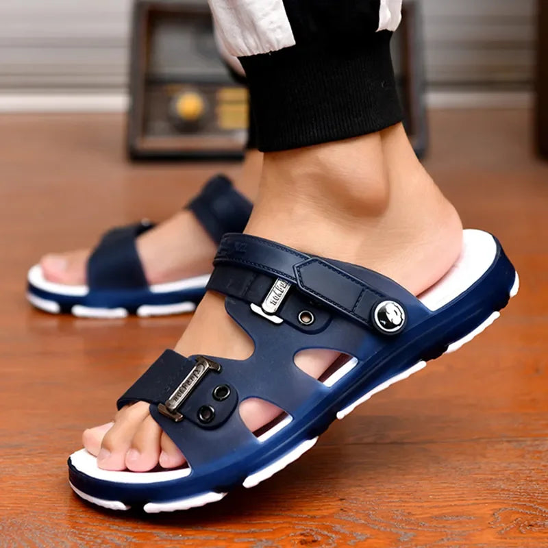 Marlisasa Men Casual High Quality Light Weigh Pvc Flip Flops Male Leisure White Beach Home Flip Flops Chanclas De Hombres F5753b