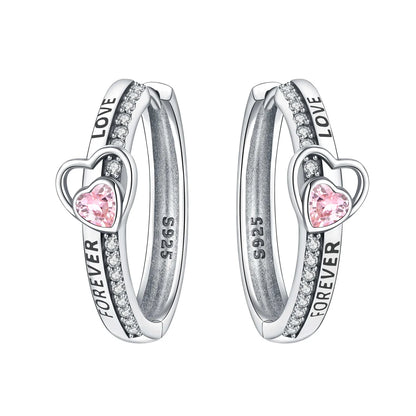 925 Sterling Silver Star Moon Heart Shape Earrings Jewelry Versatile Hoop Earrings For Women Jewelry Fine Birthday Party Gifts