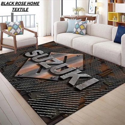 Suzuki Motorcycle Large Carpet Rug for Home Living Room Bedroom Sofa Doormat Decor Kids Play Area Rug Carpet Non-slip Floor Mat