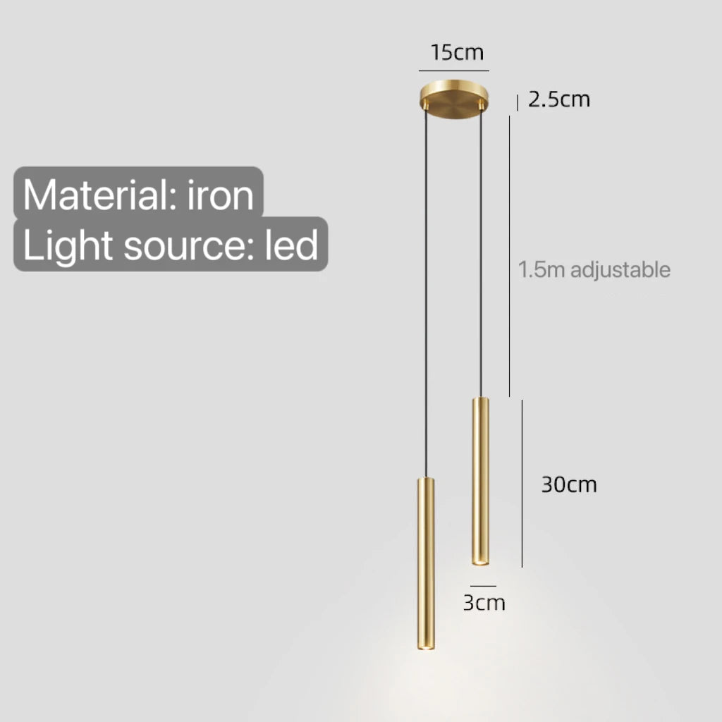 Minimalist Bedside Pendant Lamp Bedroom Spotlight Restaurant Bar Kitchen Dining Hall Island Platform Lights Hanging Lighting Led