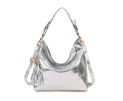New Crossbody Bags for Women Tote Bag Hobo Messenger Bag Women's Shoulder Bag Vintage Tassel Ladies Hand Bags Leather Handbag