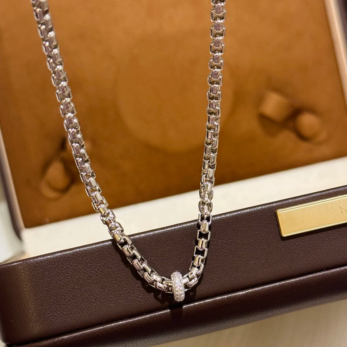 Trendy Real 925 Sterling Silver Necklace For Women 5a Zircon Grape Vine Chain Pendant Luxury Design Fine Jewelry