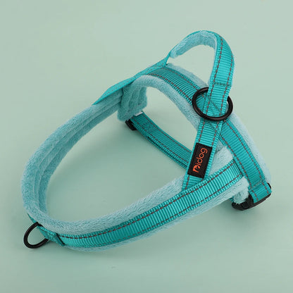 Winter Warm Soft Padded Dog Harness No Pull Dog Harness Vest Reflective Adjustable Pet Training Vest For Small Medium Large Dogs