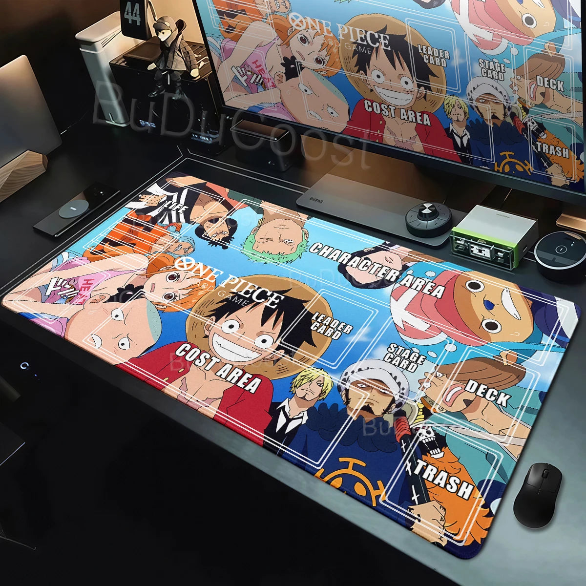 One Piece Zoro Luffy Card Battle Mat Opcg Single Player Board Game Card Battle Cards Pad 60X35cm Playmat PC Extended Mousepad