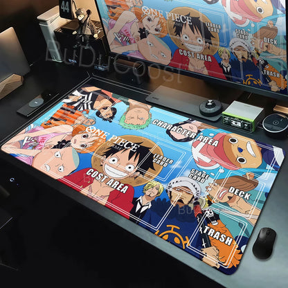 One Piece Zoro Luffy Card Battle Mat Opcg Single Player Board Game Card Battle Cards Pad 60X35cm Playmat PC Extended Mousepad